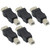 TUDIN 5 Pcs USB Type A Female to B Male Scanner Printer Adapter Converter Connector