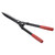 PATIKIL 20.5" Garden Hedge Shears, Manual Hedge Clipper Bush Cutters Trimmer with Wavy Blade for Trimming Borders, Black Red