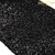 Black 14''x108''Sparkle Sequin Runner, Sequin Taffeta Sequin Beaded Runner Sequin Table Cloth Sequin Table Linens (Black)