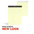 STAPLES Notepad, 8.5-Inch X 11.75-Inch, Law Ruled, Canary, 3/Pack (St57348vs)