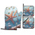 Shell Starfish Oven Mitts and Pot Holders Set 4Pcs Heat Resistant Oven Gloves for Cooking Waterproof Hot Pads for Kitchen Potholders for Baking Grilling