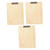 EXCEART 3pcs Sketchpad Drawing Board Student Sketch Board Profile Clip Hardboard Sketch Clipboard Drawing Writing Board Binder Folder Painting Sketchpad A4 Wood Sketching Menu Shelf