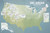 US Ski Resorts Map 24x36 Poster (Natural Earth)