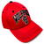 Captain NC State Wolfpack Text Logo Red Curved Bill Adjustable Hat