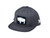 Branded Bills 'The 44 PVC' Wyoming Patch Classic Snapback Hat - One Size Fits All (Charcoal)