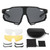 TsujiYa Polarized Sports Sunglasses for Men Women, Cycling Sunglasses with 3 Interchangeable Lenes for Fishing, Running