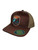 Acadia Trucker Hat with National Park Woven Patch (Brown/Tan)