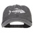 e4Hats.com Fish Bone Embroidered Washed Cap - Black OSFM