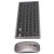 Wireless Keyboard Mouse Combo, 2.4GHZ Ergonomic Keyboard Mouse Set with Rechargeable Battery, Portable Adjustable DPI Keyboard Mouse for Office