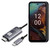 BoxWave Cable Compatible with Nokia XR21 - SmartDisplay Cable - USB Type-C to HDMI (6 ft), USB C/HDMI Cable - Jet Black