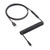 CableMod Artisan Coiled Keyboard Cable (Carbon Grey, Slimline, USB A to USB Type C, 150cm)