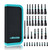 Libraton 31PCS Magnetic Nut Driver Set, Impact Drill Driver Bit Set 1/4", Metric and SAE Nut Driver, Screwdriver Bits, Impact Socket Adapters, Bit Holder, Quick-release Extensions with Storage Bag