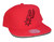Mitchell & Ness San Antonio Spurs Red Cement Three Collection Snapback Adjustable Hat Cap - Red