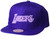 Los Angeles Lakers 1987 Finals Snapback Adjustable Hat Cap - Purple