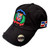 Adjustable Vintage Cap Dominican Republic Shield and Flag Cap (Black/Shield Full Color)