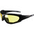 Global Vision Shorty 24 Motorcycle Sunglasses Kit Black Frame Yellow to Smoke Transforming Lens ANSI Z87.1