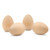 2.5" x 1-3/4" Unpainted Wooden Eggs, Bag of 6 Unfinished Flat Bottom Wooden Easter Craft Eggs, Display, Smooth, Ready to Paint and Decorate, Unpainted Craft Eggs 2-1/2 inch x 1-3/4 inch.