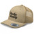 RIVEMUG Hoochie Daddy Trucker Hat Curved Bill Mid Crown Adjustable Cap Khaki