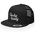 RIVEMUG Hoochie Daddy Trucker Hat Flat Bill High Crown Adjustable Cap Black