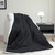 CHOSHOME Sherpa Fleece Blanket Twin Size Super Thick, Fuzzy Plush Flannel Blanket for Couch, Sofa and Bed, Microfiber Lightweight Reversible Soft Cozy Warm Luxury Bed Throw Blanket,Black