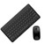 2.4G Wireless Keyboard Mouse Combo - Round Cap Button - 90 Keys + Multimedia Keyboard and Mouse Set - for GamingOfficeLearning (Black)