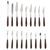18Pcs Palette Knife Set 18Pcs Paint Scraper Knife Painting Tool Art Supplies Stainless Steel Spatula Palette(18pcs)