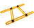 Four-Sided Folding Template Tool Multi-Angle Ruler Plastic Measuring Tool Yellow
