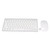 PenRux Wireless Keyboard and Mouse Combo for Windows, Silent Keyboard Mouse Set, Ergonomic Computer Keyboard, USB Plug and Play, Compact Mouse, Compatible with PC, Laptop (Silver)