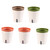 ORFOFE 5pcs Automatic Water-Absorbing Lazy Flower Pot Indoor Plants Flower Pot self Watering Plant Container Lazy Flower Pots Planter Indoor Succulents Planter Resin Violets Cactus Office
