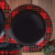 Black Forest Decor Lumberjack Plaid Salad Plate