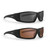 Epoch Eyewear 2 Pairs Liberator Sport Sunglasses, One Black Frame/Amber Lens One Black Frame/Smoke Lens