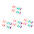 Operitacx 48 Pcs Highlighter Acrylic Markers Glass Pen Acrylic Paint Pens Paint Marker White Paint Pen Color Rocks for Painting Graffiti Markers Chisel Tip Abs Office Paintbrush Small Fish