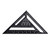 lehaha 12Inch Aluminium Triangle Ruler, Triangular Measuring Ruler Woodworking Carpenter Square Angle