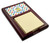 Dots & Dinosaur Red Mahogany Sticky Note Holder (Personalized)