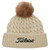 Titleist Golf Cable Knit Pom Pom Beanie Black/White One Size Black/White