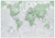 Maps International Medium The World is Art Wall Map - Green - Paper - 24 x 36