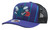 Mitchell & Ness Charlotte Hornets Jersey Hook Trucker Mesh Snapback Adjustable Hat Cap - Purple