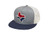 Kimes Ranch Adjustable Snapback Hats Texas Trucker Caps/Grey Heather