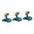 Yardwe 3 pcs Lawn Adjustable Spray Rotating Irrigation Sprinkler Water sprinklers for Garden Water Sprayer Grass Water Sprinkler Hose Sprinkler Sprayer Sprinkler to Rotate disc Automatic