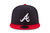 New Era 9Fifty MLB Atlanta Braves Basic Navy/Red Snapback Hat 11591082 One Size
