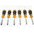 Mikikit 6pcs Set Outer Hexagon Screwdriver Nut Driver Hex Nut Driver Screwdriver Nut Driver Bits Nut Splitter Tool Hes Nut Key Automotive Professional Nut Drivers Car Rubber Hand Tools