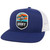 HOOEY Cheyenne Adjustable Snapback Mesh Trucker Patch Hat (Blue)