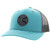 HOOEY Blush Adjustable Snapback Trucker Mesh Back Hat with Logo (Teal/Grey)