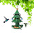 Christmas Tree Bird Feeder Outdoor Bird Feeder,Metal Bird Feeder Hanging Outdoors,Wild Bird Feeder is a Great Gift for Bird Lovers,Garden Christmas Decorations,Christmas Tree Decorations