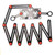 ACGrade Multi-Angle Measuring Ruler, Multi-Angle Measuring Ruler 12 Side Hole Positioning Aluminum Alloy Multi-Angle Measuring Ruler Template Tool Multi-Angle Measuring Ruler Drilling Locator