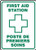 FIRST AID STATION (W/GRAPHIC) (BILINGUAL)