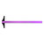Alumicolor 2174-3 36-inch Professional Aluminum T-Square for Art Framing & Drafting, Purple