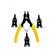 BAFAFA Snap Ring Pliers 4 in 1 Multifunctional Snap Ring Pliers Multi Tools Multi Crimp Tool Internal External Ring Remover Retaining Circlip Pliers Fence clamp