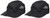 Marky G Apparel Foldable Bill Performance Cap (2 Pack), Black-1, One Size