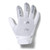 Under Armour Boys' F7 Youth Football Gloves , White (100)/Metallic Silver , Youth Small